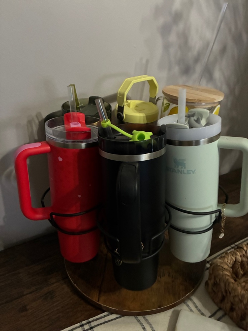 Stanley Travel Mugs Bundle in Mint Green, Black and Red